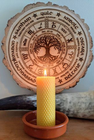 5" large candle rolled