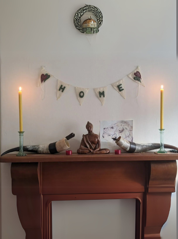 rolled beeswax dinner candles