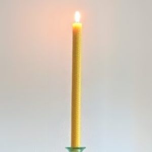 rolled beeswax dinner candles