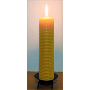 Large Hand Rolled Pure Beeswax Candles - 8"
