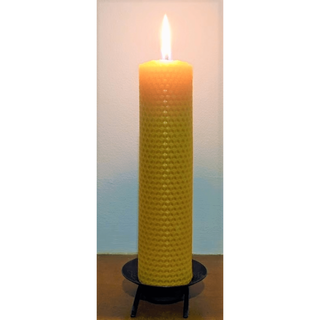 Hand-Rolled Pure Beeswax Taper Candles