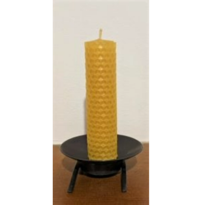 small 5 inch Small Hand Rolled Beeswax Candles - 5"candle