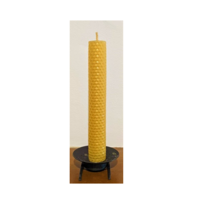 Small Hand Rolled Beeswax Candles - 8"