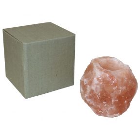 rock salt tea light holder