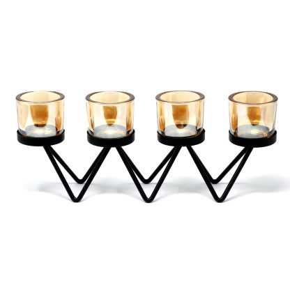 iron votive 4 cup side