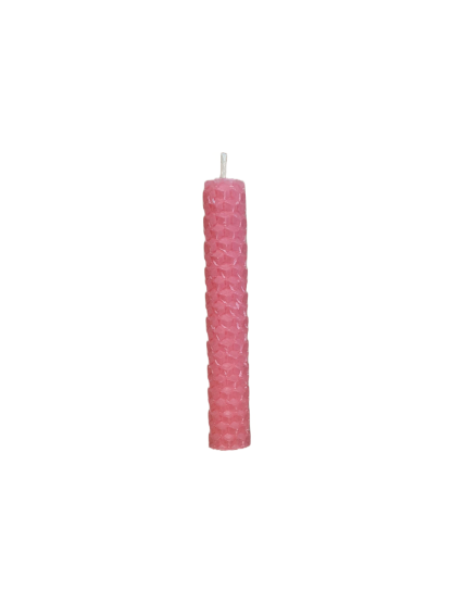 Pink Beeswax Magic Spell Candles