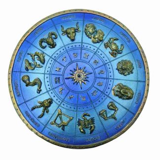 zodiac incense holder blue