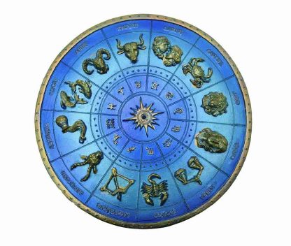 zodiac incense holder blue