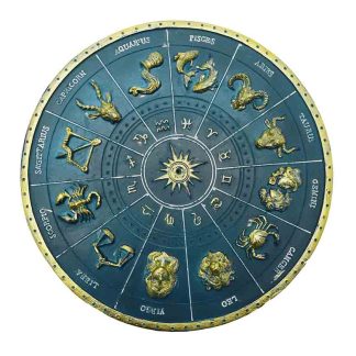 zodiac incense holder dark blue
