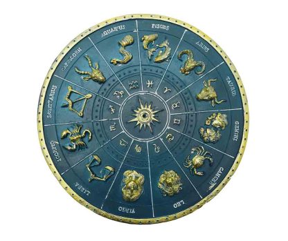 zodiac incense holder dark blue