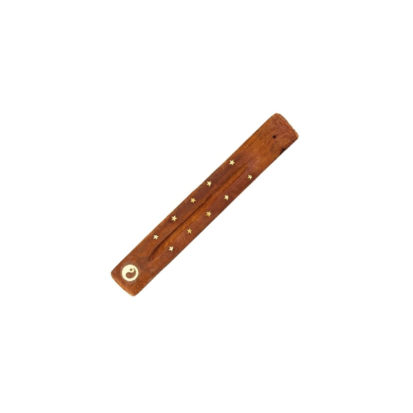 yin-yang-brass-inlay-wooden-ash-catcher.jpg A handmade wooden ash catcher with intricate brass inlay featuring a Yin Yang design.