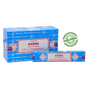 A pack of Satya Karma incense sticks