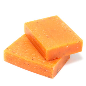 Golden Argan Soap Bar with rose essential oil and argan oil, handmade and cold-processed.